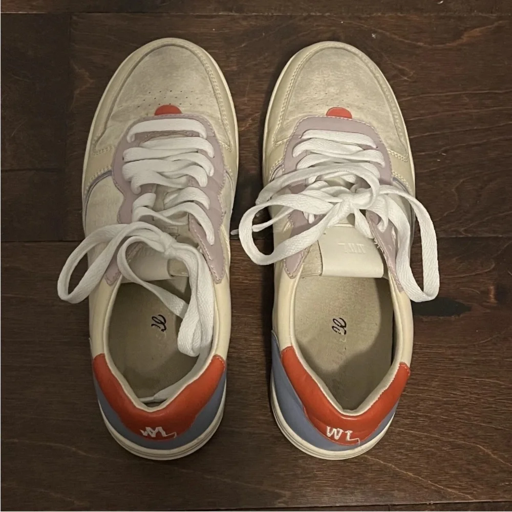 Madewell Court Sneakers in Colorblock Leather and Suede EB9002 MC141 Sz 7.5